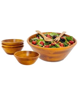Woodard & Charles 7Pc Large Salad Bowl Serving Set