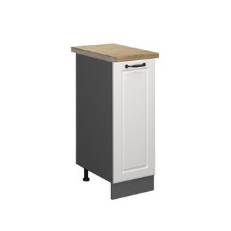 Vicco Armario De Farmacia R-line, Blanco Casa De Campo, 30 Cm, Et Roble