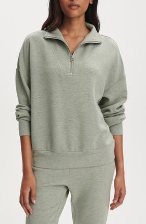 Varley Hawley Half-Zip Sweatshirt in Shadow Marl at Nordstrom, Size X-Small