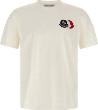 Moncler Heren, Tops, Wit, Maat: L Katoen