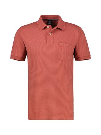 Lerros Poloshirt LERROS LERROS Herren Piqu&eacute;-Poloshirt in Grossen Gr&ouml;ssen, Herren, Gr. 5XL, rot (earth rot), 100% Baumwolle, ohne Ausschnitt, Shirts Poloshirt