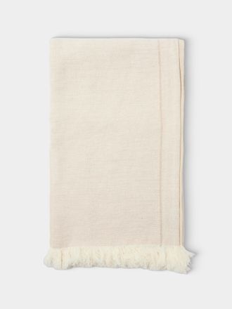 De Le Cuona Haiku Linen Paneled Throw (94.5in/2.4m)