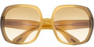 Tom Ford 60mm Square Sunglasses in Yellow /Gradient Brown at Nordstrom Rack