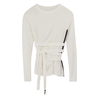 Yohji Yamamoto Tops, Dames, Wit, S, T-Shirts