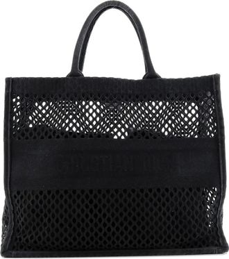Dior Book Mesh Large tote bag - Zwart