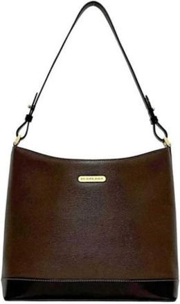 Burberry Pre-owned Shoulder bag - Dames - Vintage Schoudertas - Bruin - ONE Size - Leer - Vintage