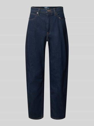 Polo Ralph Lauren Tapered Fit Barrel Jeans aus reiner Baumwolle in Jeansblau, Gr&ouml;&szlig;e 27