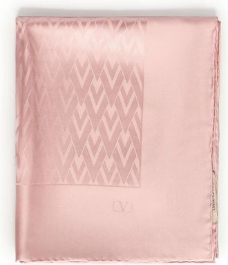 Valentino Garavani VLogo Signature Sjaal - Dames - Zijden sjaals - Roze - ONE Size - Accessoires