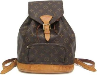 Louis Vuitton Pre-owned Vintage Canvas Rugzak - Dames - Vintage Rugzakken - Bruin - ONE Size - Vintage