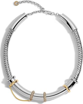Demarson Mila Necklace in Gold/crystal at Nordstrom