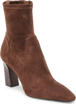 Dolce Vita Lilo Sock Boot in Dark Brown Stella at Nordstrom, Size 10