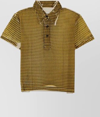 Maison Margiela printed polo top