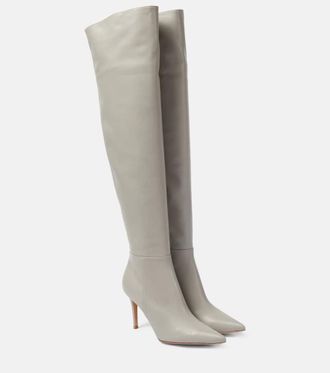 Gianvito Rossi Jules leather over-the-knee boots