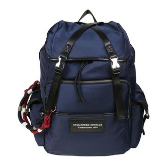 Dsquared2 Backpacks, male, Blue, Size: ONE SIZE Heritage Backpack