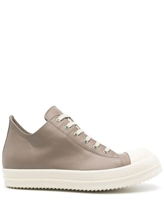 Rick Owens leather sneakers - men - Calf Leather/Rubber/Calf Leather - 42 - Neutrals
