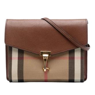 Burberry Pre-owned Cross Body Bags, female, Brown, Size: ONE SIZE Pre-owned Macken Cross Body Bag