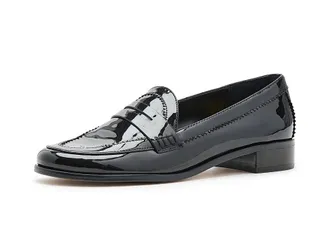 Vince Camuto Clarette Flat Penny Loafer Womens Dress Flat Shoes Black : 5.5 M, Faux Leather