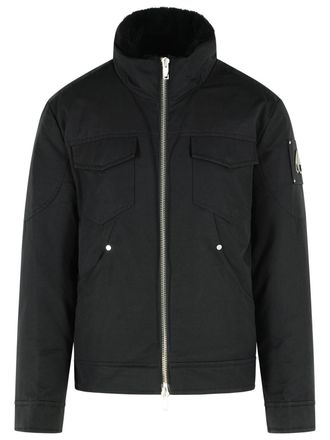 Moose Knuckles Falcon Black Cotton Blend Jacket