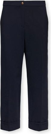 Elena Miro Milano Stitch Chino Broek - Dames - Vrijetijds broeken - Blauw - 4XL - Polyester - Broeken