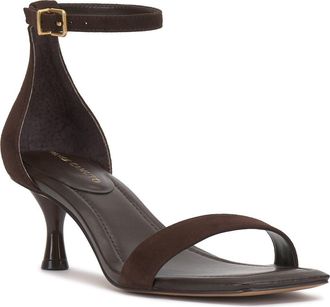 Vince Camuto Vinkely Square Toe Kitten Heel Sandal in Brownie at Nordstrom Rack, Size 8.5