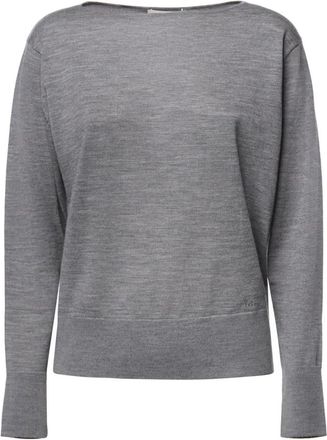 Max Mara Round-neck Truien - Dames - Ronde hals truien - Grijs - M - Truien & Vesten