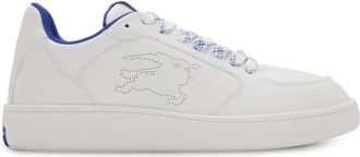 Burberry Stock leather sneakers - men - Polyester/Polyester/Thermoplastic Polyurethane (TPU)/Calf Leather/Calf Leather/Goat Skin - 42.5 - White
