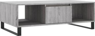 vidaXL Mesa De Centro Madera De Ingenier&iacute;a Gris Sonoma 104x60x35 Cm Vidaxl