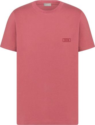 Dior SEA ISLAND PINK COTTON JERSEY T-SHIRT - Christian Dior - Man