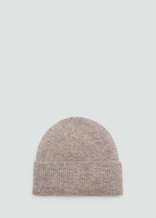 Mango Cappello maglia a coste marrone medio - Donna - Taglia unica - MANGO
