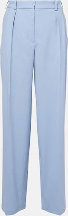 Joseph Pantaloni a gamba larga Bucklel in crêpe di lana