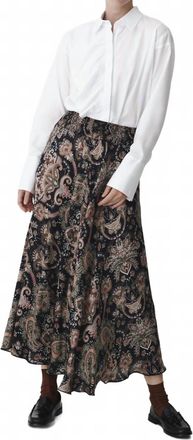 Karmamia Womens Savannah Skirt In Khaki Paisley