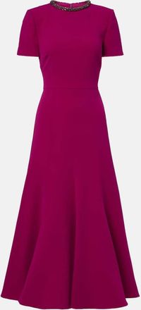 Roland Mouret Abito midi in cady con decorazioni