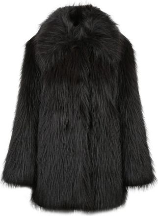 Selected Faux Fur Coat With Plush Texture And Practical Design