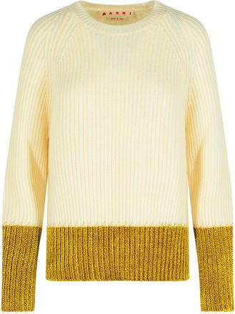 Marni Elfenbein Virgin Wollpullover