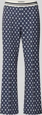Betty Barclay Hose im Allover-Look mit elastischem Bund in Marine, Gr&ouml;&szlig;e 36
