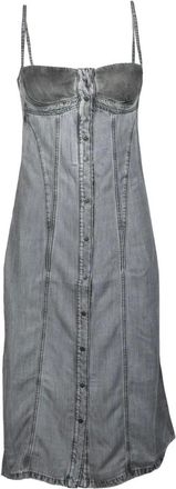 Diesel Mujer, Vestidos, Gris, Talla: M