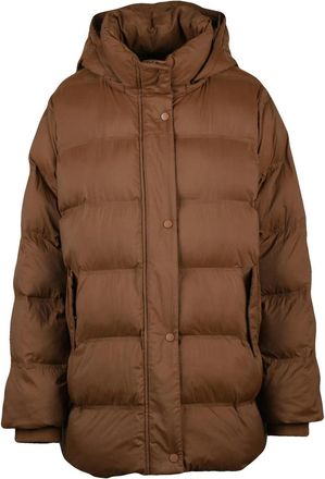 Pennyblack Brown Polyamide Hooded Down Jacket
