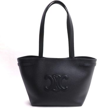 Celine Black Leather Tote Bag (Pre-Owned)