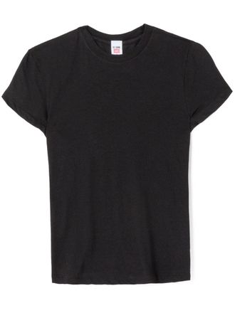 Re/Done Hanes doorzichtig T-shirt - Zwart