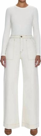 Pistola Denim Penny Utility High Rise Jeans In Ecru