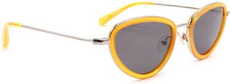 Sun Buddies Unisex Orange Retro Sunglasses
