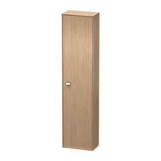 Duravit Gabinete Alto Duravit Brioso 177,0x42,0x24,0 Cm, 1 Puerta, Bisagra Derecha, 1 Estante De Madera, 3 Estantes De Vidrio, Color (frente/cuerpo): Roble Eu
