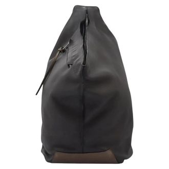 Loewe Anton Sling Leather Gray Leather Backpack Bag (Pre-Owned)