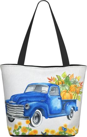 AOOEDM Sunflower Pumpkin Truck Ladies Shopping Bag 13x11x7in.The Perfect ValentineS Day Gift.It Is The Best ValentineS Day Gift For Mom, Daughter, Wife,Etc