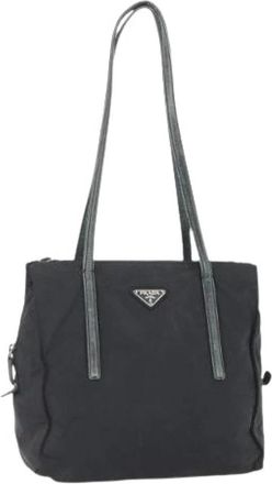 Prada Pre-owned Vintage Nylon Handtas - Dames - Vintage Shopper - Zwart - ONE Size - Nylon - Vintage