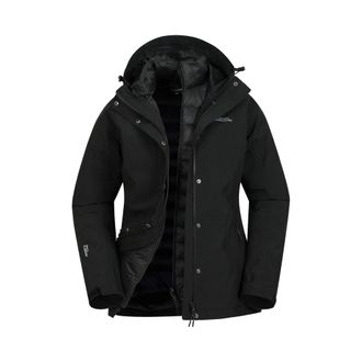 Mountain Warehouse Dames/Dames Alaskan 3 in 1 gewatteerd jack (Zwart)