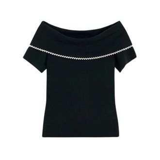 By Malene Birger Dames, Blouses & Shirts, Zwart, Maat: M