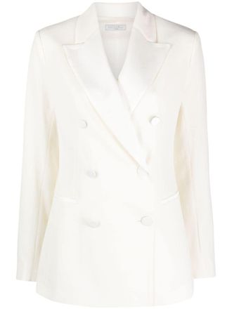 Antonelli double-breasted notched-lapels blazer - White