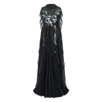 Alberta Ferretti Kleedjes, Dames, Grijs, S, Pailletten, Lange Elegante Jurk met Glanzende Pailletten