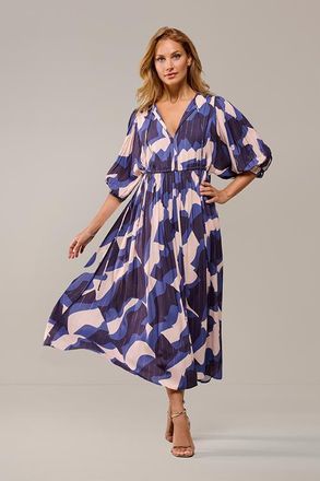 Mart Visser Sophie Print Jurk Blauw / Multi